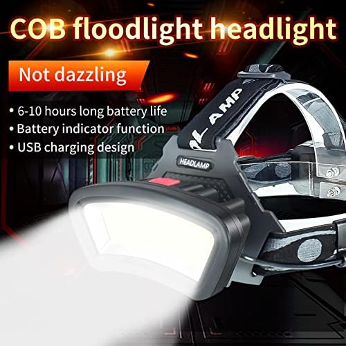 DARKBEAM Rechargeable 2000 Lumen LED Headlamp with 6-10 Hour Battery Life