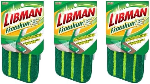 Libman Freedom Spray Mop Refill Set Green 3-Pack