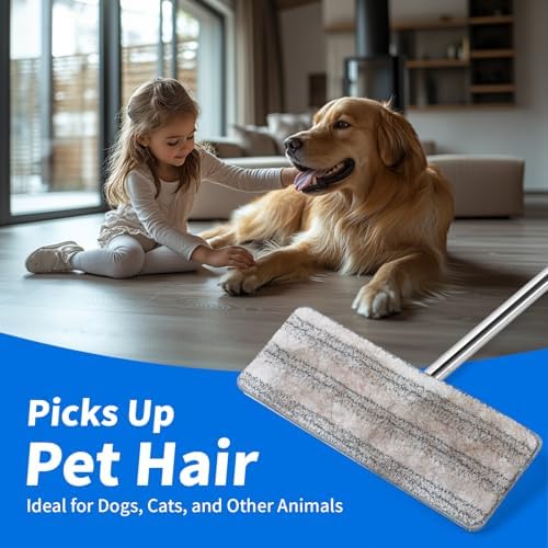 Oshang Flat Mop Head Refill 4-Pack White Grey