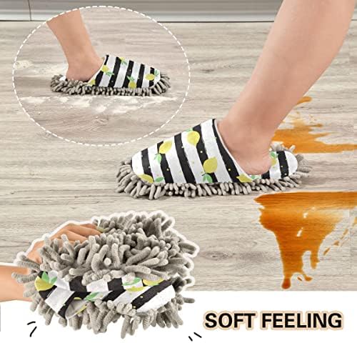 Lemons Mop House Slippers for Cleaning
