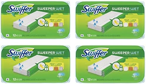 Swiffer Sweeper Fresh Scent Wet Mopping Pad Refill 4 Pack - 12 Count