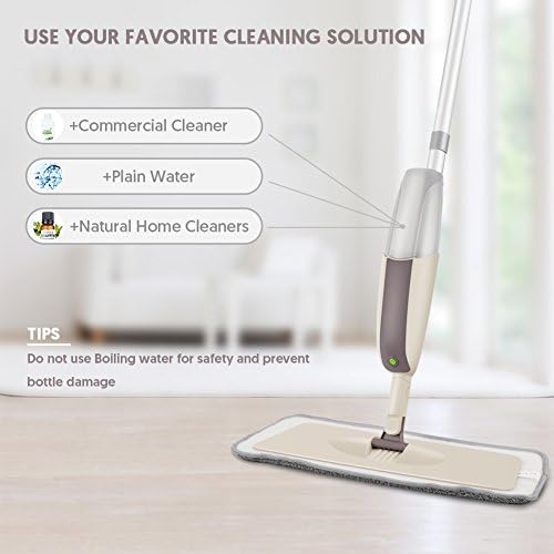 Efficient Steam Mop with Microfiber Pads for Wet Dry Cleaning