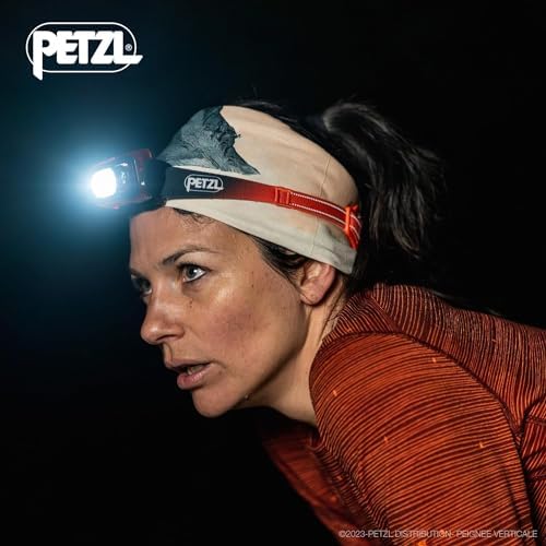 PETZL Swift RL Headlamp Orange Rechargeable Durable Energy-Efficient Night Vision Mode Options