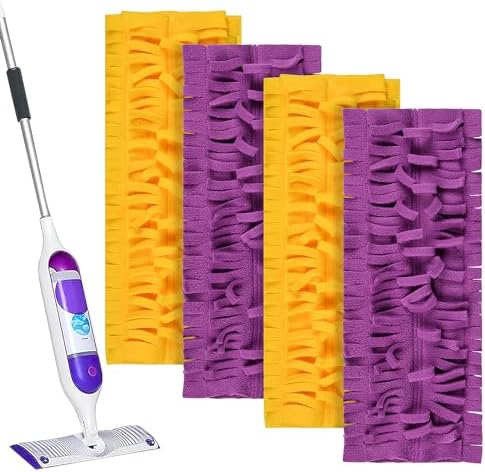 KTNAid 4 Pack Mop Refill Pads for Swiffer PowerMop