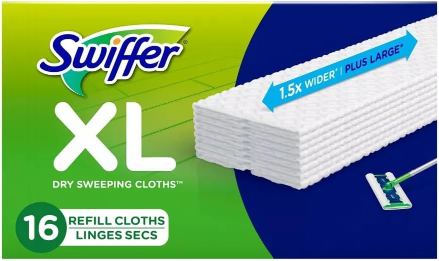 Swiffer X-Large Disposable Mop Cloths - Large Durable Soft and Hypoallergenic
