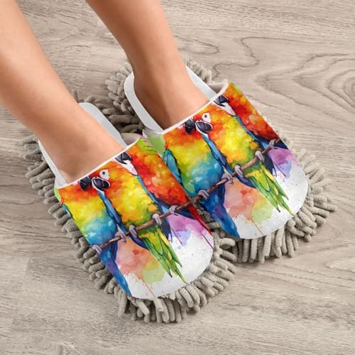 Colorful Branch Mop Slippers for Office Home