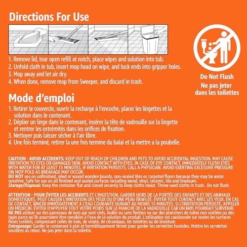 Amazon Basics Scrub-Free 12-Pack Mop Replacements