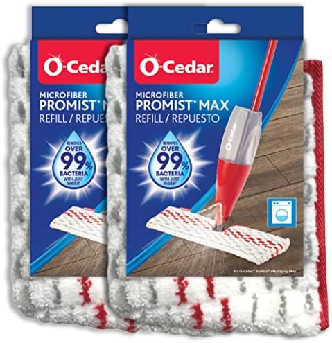O-Cedar ProMist MAX Washable Mopping Heads Pack of 2