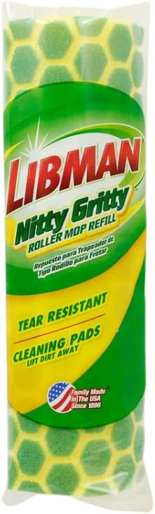 Libman 2011 Nitty Gritty Roller Mop Refill Pack of 6 1