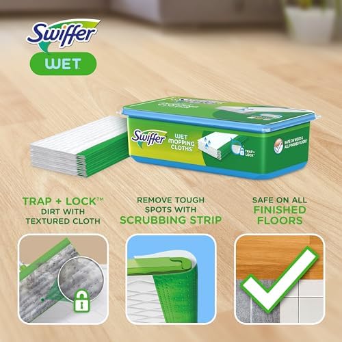Swiffer Sweeper Wet Mopping Cloths Open-Window Fresh 24-Count Pack
