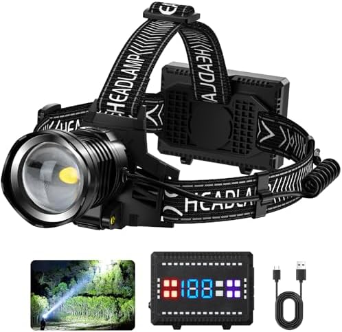 Sturdy Headlamp with Extra-Bright Lights for Outdoor Use