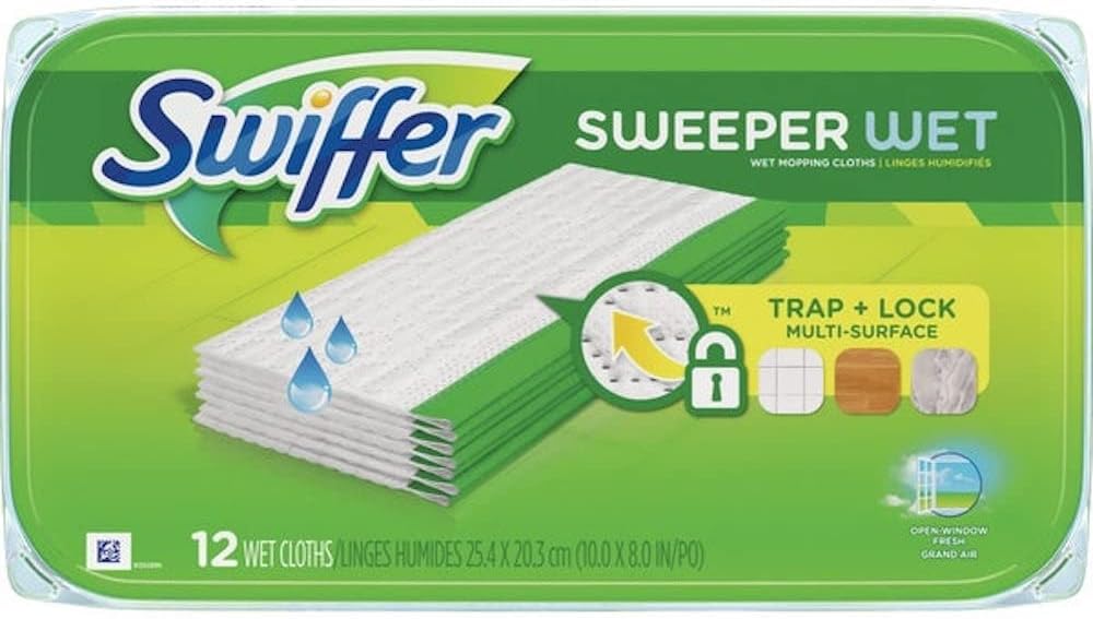Swiffer Sweeper Fresh Scent Wet Mopping Pad Refill 4 Pack - 12 Count