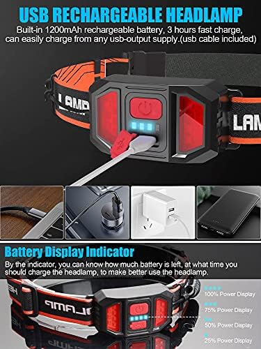 SPRIAK Brighter Your Hiking Camping Experience 1000 Lumens 230 Beam Rechargeable Waterproof