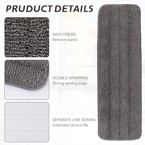 Beilan Replacement Mop Pads for Rubbermaid 17 and 18 Mops