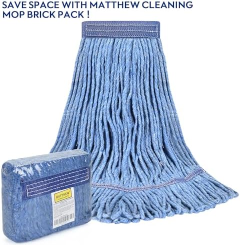 Heavy Duty Mop Head - Blue Cotton Loop