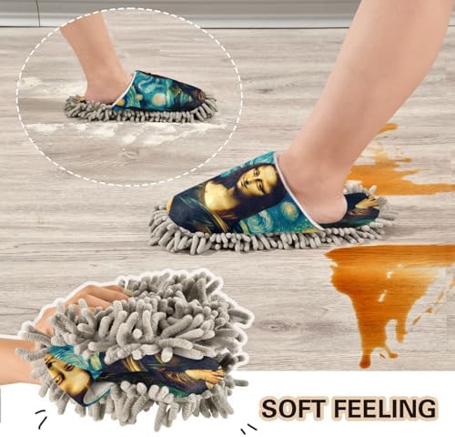 Zhirexin Starry Night Oil Girl Kitchen Cleaning Slippers