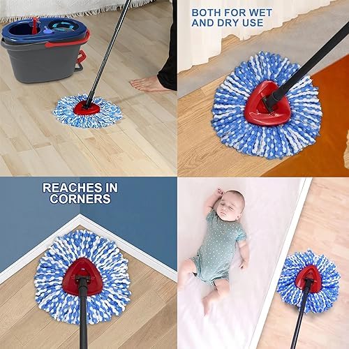 Microfiber Mop Refill for Ocedar RinseClean 2-Tank System