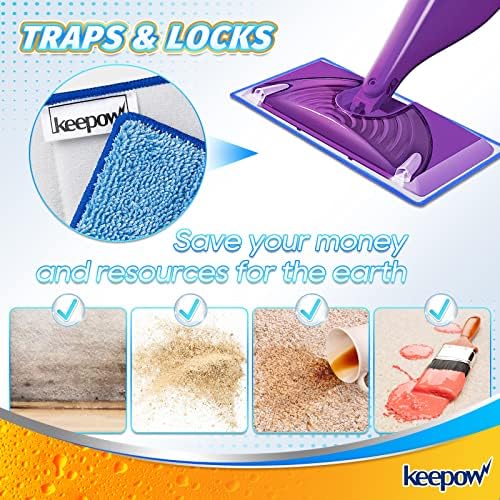 5-Pack Reusable Swiffer Wet Jet Mop Pads with Microfiber