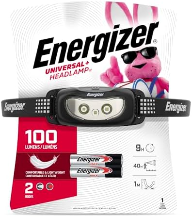 Energizer Universal LED Headlamp Bright Durable and Perfect for Outdoor Use