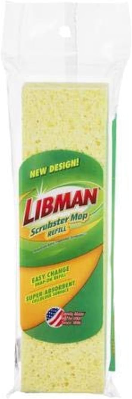 Libman Scrubster 9 in Sponge Mop Refill 3105 Pack of 2