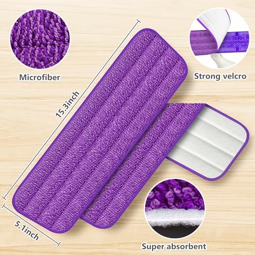 Eco-Friendly 6-Pack Mop Pads for 13-15 Mops
