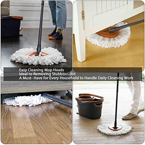 12-Pack Spin Mop Heads for Hard Floors