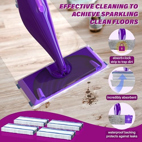 Swiffer WetJet Disposable Pads Refill 32 Count - Easy Effortless Cleaning