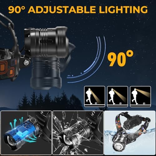 UUYEE Rechargeable 2-Pack Headlamp