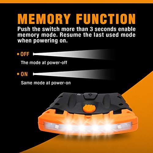EverBrite 2-Piece Rechargeable Headlamp Pen Light 4 Modes 196FT Range Compact Design