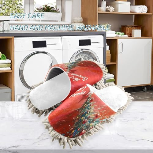 Cozy Christmas Mop Slippers