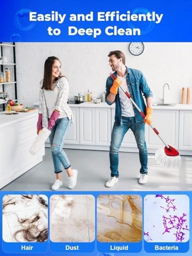 Bublador 4-Piece Set Compatible Mop Head with EasyWring Mop System