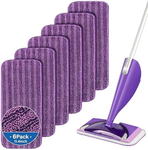 Panda Grip 6 Pack Microfiber Mop Pads Refills