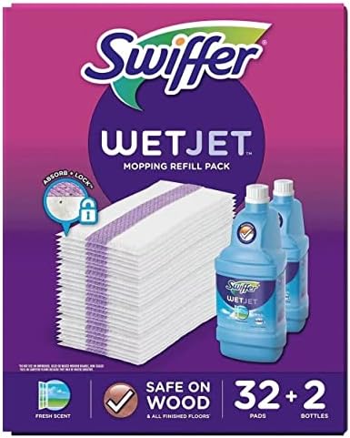 Swiffer Wetjet Mopping Refill Pack - 32 Pads 2-125L Cleaner