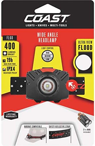 Coast FL60 400 Lumen Headlamp Ultimate Camping Light