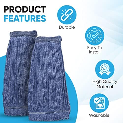 20oz Heavy Duty Replacement Mop Heads for iDeaology - 4-Pack