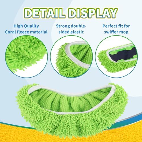 X-Large Reusable 100 Coral Fleece Mop Pads