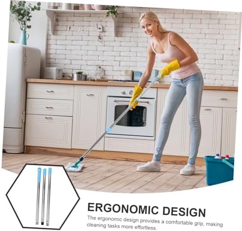 Mop Handle Set for Bathroom and Shower Mop Rods