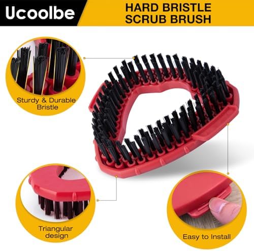 Ucoolbe Spin Mop Scrub Brush Replacement Head