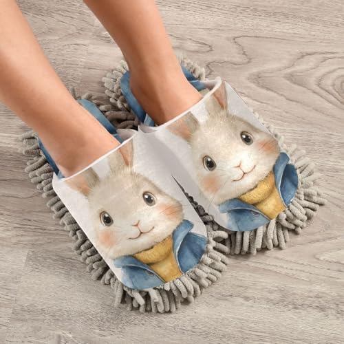 Microfiber Rabbit Slippers Mop
