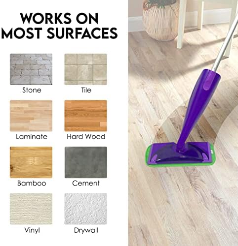Turbo Microfiber Reusable Floor Mop Pads - Swiffer Wet Jet Compatible Refills