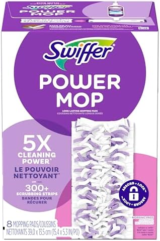 Swiffer PowerMop R1 Refill Pads - Multi-Surface 8 Count Pack of 2