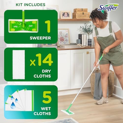 Swiffer Sweeper 2-in-1 Dry Wet Floor Mopping Kit