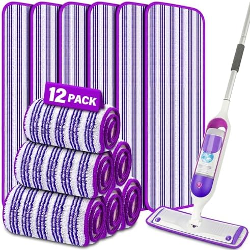 Fast machine washable microfiber mop pads for Swiffer PowerMop