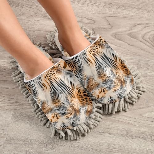 Kigai Microfiber Slippers with Leopard Design