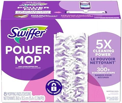 Swiffer PowerMop R1 Refill Pads - Multi-Surface 8 Count Pack of 2