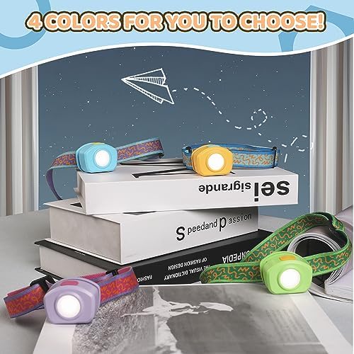 16-Piece LED Flashlight Set Rechargeable Kids Headlamp for Camping