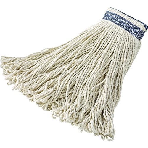 Rubbermaid Commercial Large 24 OZ Cotton Wet Mop Headband White