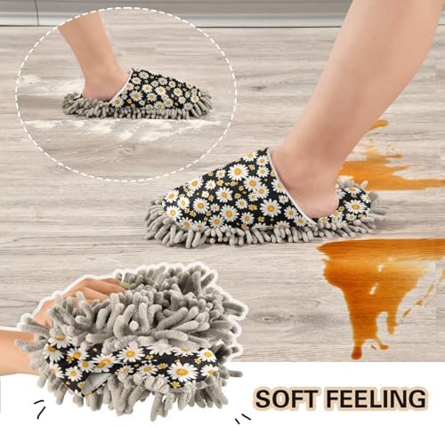 Comfortable Microfiber Mop Slippers for House Cleaning