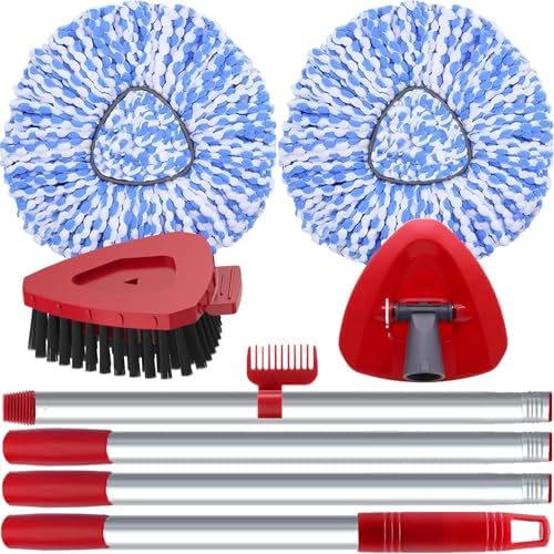 2 Pack Replaceable Spin Mop Heads for O Cedar RinseClean 2 Tank