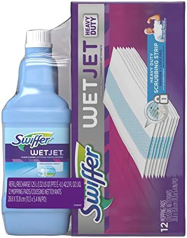Swiffer Sweeper Wet Mopping Cloth Refill Open Window Fresh 12 ct
